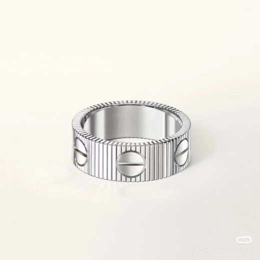 New Cartler card love simple ring, versatile ring for couples, wide version for men and women, Valentine's Day, new Cartler ring, diamond-free silver, US size 8