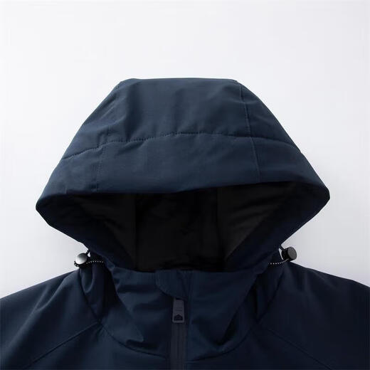 Mizuno Outdoor Jacket Men's Couple Hooded Jacket Windproof Waterproof Top Casual Mountaineering Jacket Black L