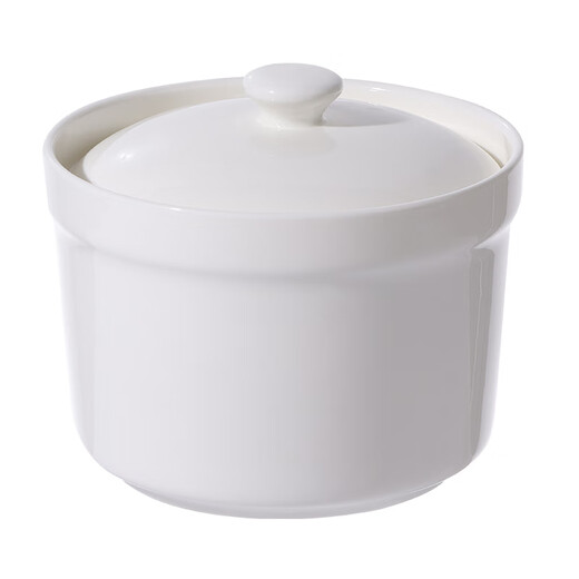 Baijie stew pot with lid ceramic bowl soup bowl water-proof stew pot liner steamed egg porridge bird's nest cup jar tableware medium size 400ml