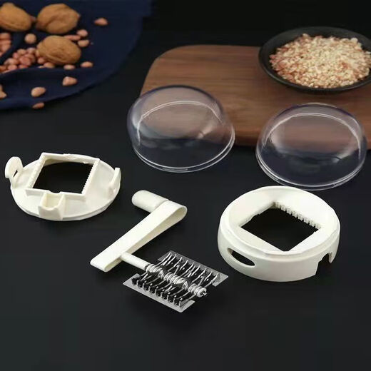 HKNA nut grinder peanut walnut grinding tool home hand-operated garlic grinder baby food grinder white