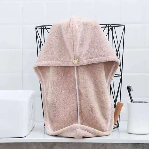 Dry hair cap for women, quick-drying, super absorbent, thickened hair towel, head bath towel, mother and baby green one