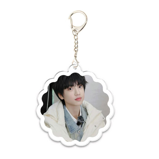 Zhang Guiyuan's new peripheral double-sided transparent keychain school bag pendant to support students' gift customization KXPB16790 5CM