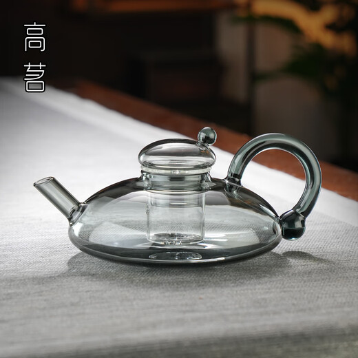Gaoming (gaoming) new rat tail glass teapot high-end tea set household ultra-thin high-power exquisite electric ceramic stove tea set rat tail teapot + Tang Jing stove