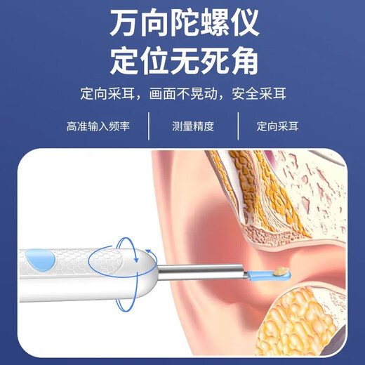 Shantou Lincun Wholesale Cross-Border New Visible Ear Picking Spoon Ultra HD Ear Picking Smart Endoscope Tool Luminous Ear Picking Stick White Standard Version