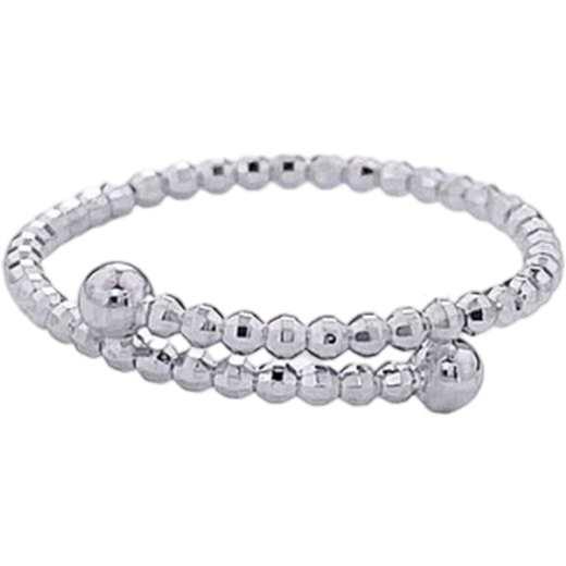 Beijing Gold Trading Center Co., Ltd. Platinum Solid Solid Mouth Flashing Laser Beads and Disco Beads Ring (Inside Mother and Lover’s Birthday Mid-Autumn Festival Gift Flashing Laser Beads Ring (approximately 1.42g)