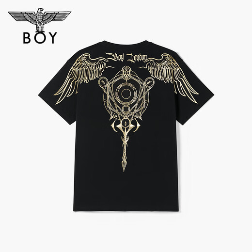 
BOY LONDON [Dark Compass] Couple style short-sleeved scepter print street fashion brand T-shirt N01906 Black N0103902 S