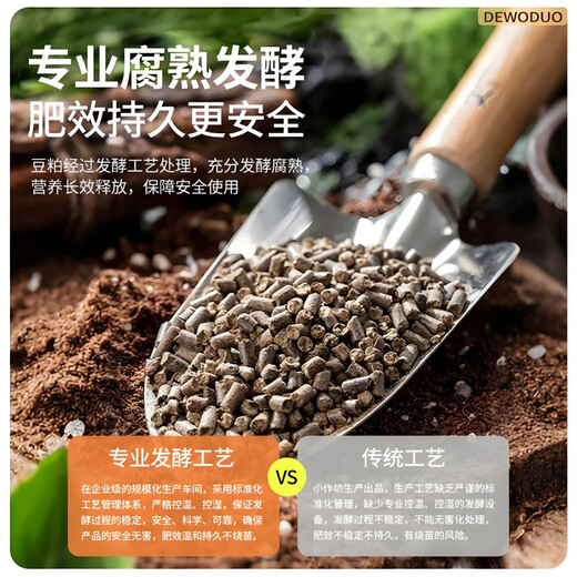 Tasteful organic fertilizer special bean cake for vegetables and vegetables, general flower species for plants 100 Jin Jin equals 0.5 kg Microbial fermented soybean meal particles 5 Jin Jin equals 0.5 kg *1 Natural organic + organic matter 30%