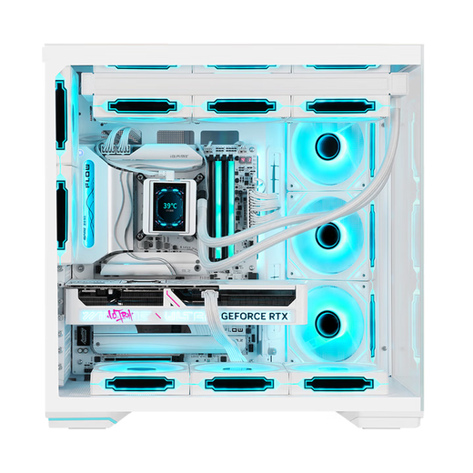 Colorful Ruilong R7 9800X3D RTX5070Ti RTX5080 assembled computer complete machine DIY Delta game console live broadcast design desktop e-sports host configuration four 9800X3D RTX5080 e-sports host