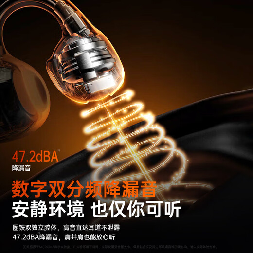 MICROKIA 2025 latest model丨Harman Kardon level AI bone conduction Bluetooth headset ear clip type concept open wireless sports running anti-sweat noise reduction ear-mounted super long battery life