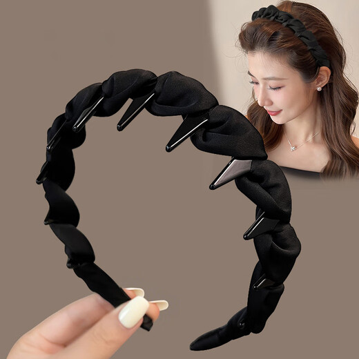 Dongyi's carefully selected hairbands for women, high-end headwear for going out, high cranium, fluffy headbands with teeth, students' face wash hairpins, Chinese Valentine's Day gift