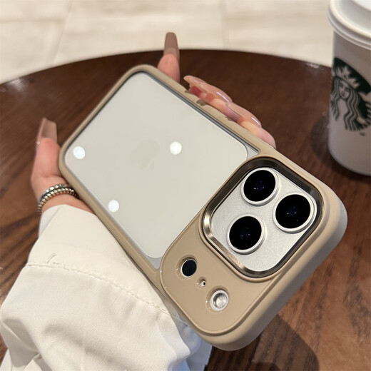 Yuning is suitable for Apple 17promax mobile phone case, new iPhone17 protective cover, transparent 17Air high-end anti-fall 17pro silicone soft-sided hard case for men and women, transparent white, high-transparent back panel-silicone soft-sided anti-fall iPhone 17 Pro Max