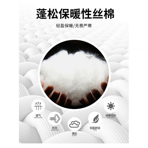 JEEP SPIRIT Jeep down jacket for men and women short winter 2026 new thickened fake two-piece quilted bread jacket waterproof jacket light blue male/female same style S