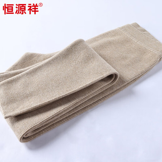 Hengyuanxiang New Autumn and Winter Double Layer Thick Warm Pants Women's Elastic Slim High Waist Small Feet Wool Pants Women Black M