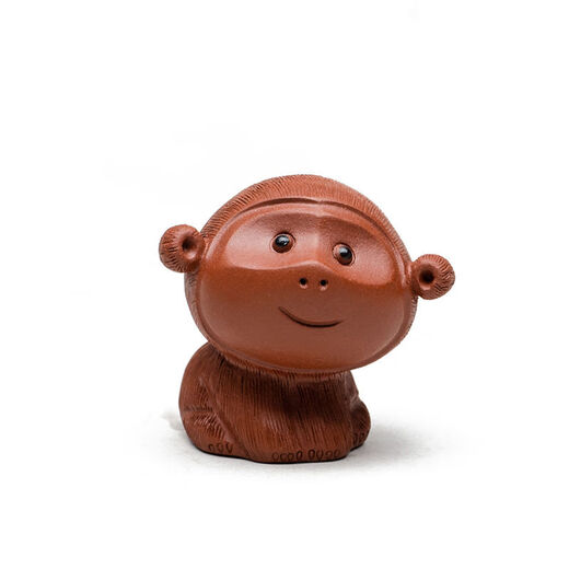 Yusenyi Yixing Tea Pet Monkey Creative Cartoon Twelve Zodiac Great Sage Monkey Tea Play Can Raise Sculpture Tea Set Red