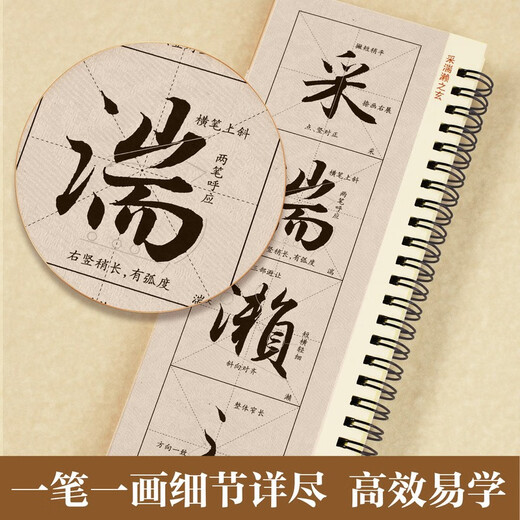 Huaxia Wanjuan brush inscriptions close-up copying calligraphy card entry enlarged version Zhao Mengfu's running script Luo Shen Fu Adult beginners' hobbies Zhao Mengfu's running script soft pen copying calligraphy