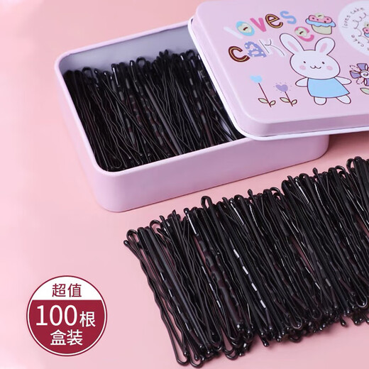 Ye Feili 100 wavy hairpins, one-word hairpins, invisible hairpins, bangs clips for adults and children, side clips, broken hairpins, hairpins