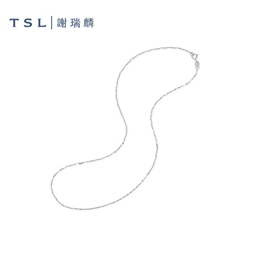 Xie Ruilin (TSL) platinum necklace simple Pt platinum plain chain women's clavicle chain BF471