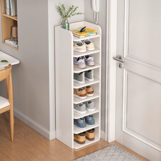 Olin European style shoe cabinet vertical shoe rack household multi-layer shoe cabinet storage cabinet door storage rack simple shoe rack entry shoe cabinet seven layers