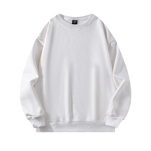 Katuchi cleanfit black heavyweight round neck sweatshirt men's autumn American retro handsome long-sleeved inner bottoming shirt top black XL