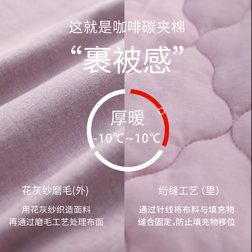 American Standard Autumn and Winter Three-layer Thickened Cotton Couple Pajamas Set Women's Plaid Cotton Warm Wearable Home Clothing for Men Blue XL