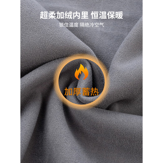 Hengyuanxiang cotton warm shirt men's long-sleeved winter casual plaid cotton brushed middle-aged and elderly plus velvet thickened shirt HYSYC70-5 (one-piece velvet) 38