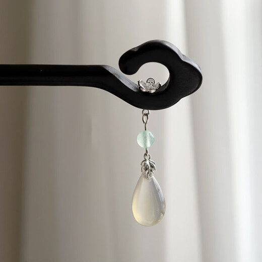 Nianfu wood hairpin, new Chinese style Qixi Festival hairpin, lily of the valley step, tassel hairpin, Mid-Autumn Festival gift for girls, Yunge Yushui gift box