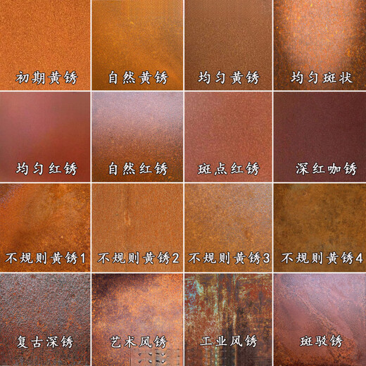 Weathering steel plate rust agent, steel rapid rust potion, metal rust promotion reaction liquid, rust plate old rust fixing agent, rust agent trial pack, single product