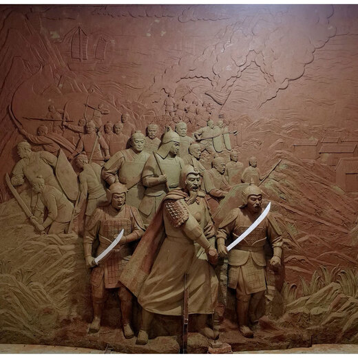 Wen Yijia relief fiberglass sculpture forged copper sandstone cast copper imitation copper figure campus mural plaque stone carving back copper relief 3