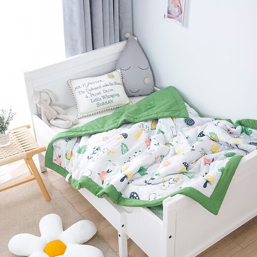 Mufan (mufan) children's quilt summer cooling quilt summer universal air-conditioning quilt washable quilt kindergarten baby blanket thin quilt towel quilt Guoguoya 120*150cm