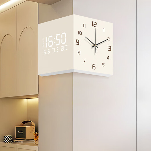 Long time no see modern minimalist living room corner wall clock restaurant decoration wall clock artistic mural