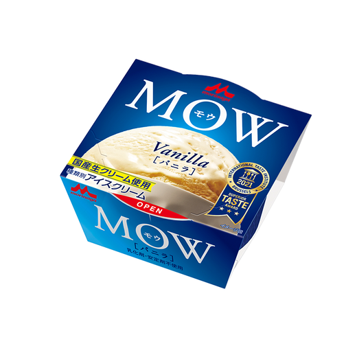 Morinaga MOW milk vanilla flavored ice cream 108g*6 cups imported from Japan, ice cream ice cream dessert New Year's product