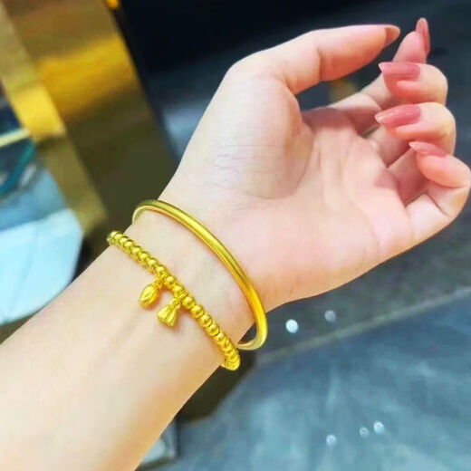 YKINCASL Old Phoenix 999 Pure Gold Ancient Method Heritage Bracelet Happy for Two Worlds Bracelet Plain Ring Wedding Jewelry for Your Lover 18.754g Shopping Benefit and Worry-Free/Your Favorite Yuanfeiyuyue Happy for Two Worlds Bracelet Set