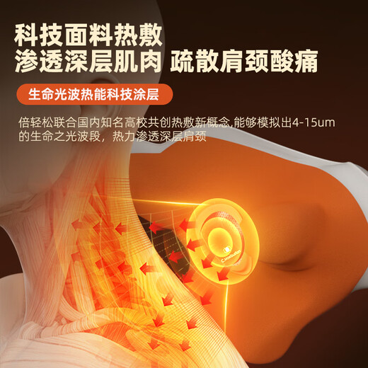 Breo N6mini Gold Pushing Hands Cervical Massage Instrument Massage Shawl Shoulder Neck Massage Instrument Trapezius Legs Waist Neck Same Style as Sun Yingsha Practical Birthday Gift