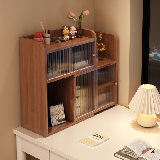 Desktop bookshelf storage rack desk storage cabinet office workstation side counter top storage cabinet bay window small cabinet new customer benefits retractable warm white