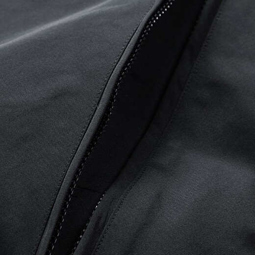 Mark Huafei Cotton Clothing Men's Autumn and Winter Versatile Windproof Hooded Top Outdoor Casual Warm Jacket Black 2XL