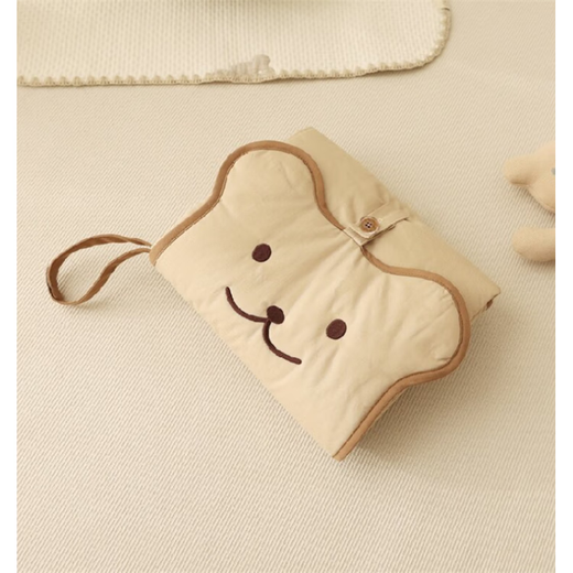South Korea's Smiling Bear Baby Diaper Pad, Convenient and Multifunctional Waterproof and Leakproof Diaper Bag Folding Bear Convenient Diaper Pad 50x70cm