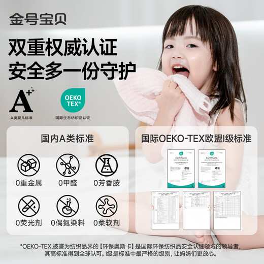 Golden Baby Pure Cotton Washed Gauze Towel 2 Infant and Toddler Saliva Towels for Face Washing and Handkerchiefs for Wiping Hands Rectangular Towel 60*30