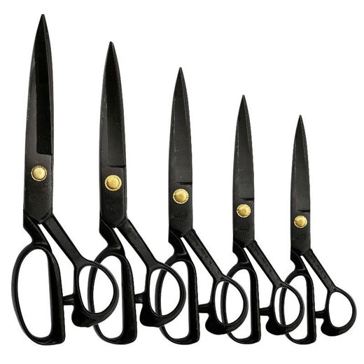 Timvada Garment Scissors Tailoring Scissors Sewing Scissors 12-inch Black Blade Garment Scissors 305mm