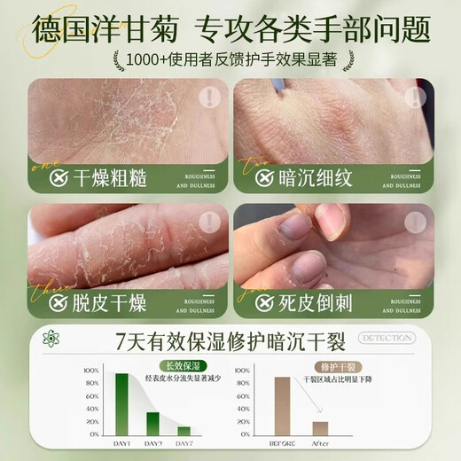 BEAUTY NOTES Chamomile Hand Cream Daisy Moisturizing Moisturizing Improves Dry and Rough Hands Large Capacity 500ml