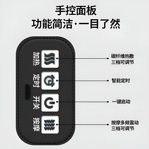 BINZIM arm massager electric wrist artifact thin hand physiotherapy hot compress protector elbow joint pain kneading heating device flagship model 2 pieces gray