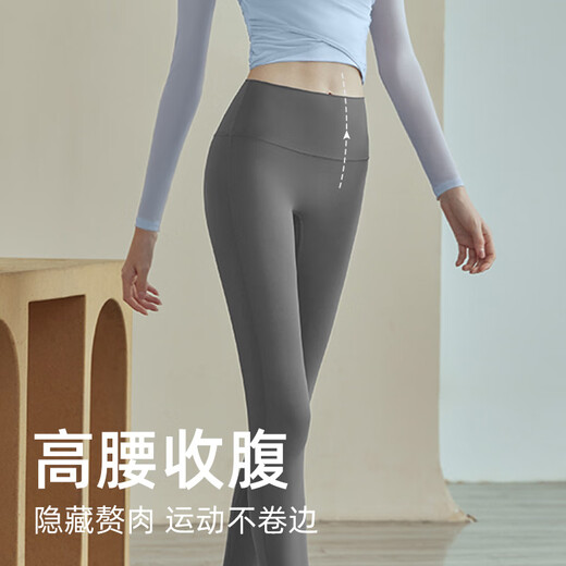 VICTORIATOURIST Yoga Wear Suit Women's Running Pilates Training Wear Mesh Long Sleeve Suspender Fitness Wear Two-piece Set Blue M