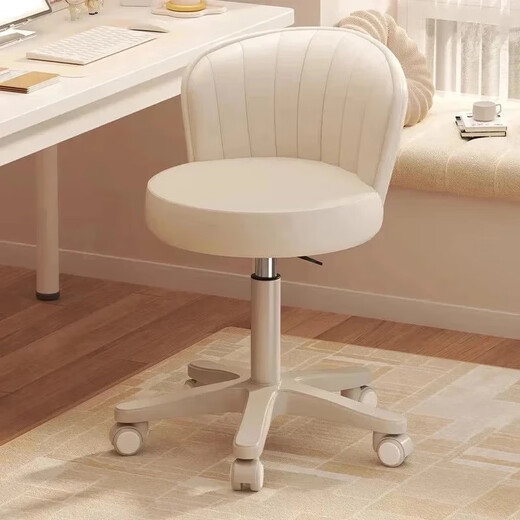 Jingcai bar chair liftable makeup chair bedroom dressing table stool beauty chair swivel chair JBY10 beige