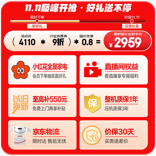 Haier Feast 531 liter cross-fold four-door household refrigerator ice making air-cooled first-level energy efficiency 539 upgraded model BCD-531WGHTD59SHU1 20% national subsidy