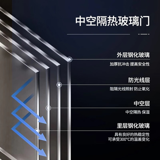 Bacchus wine cabinet embedded thermostat wine cabinet home refrigerated wine cabinet tea cabinet beer sparkling wine champagne Remy Martin small bar double door simple air-cooled frost-free YC-120 flat black glass door 120L