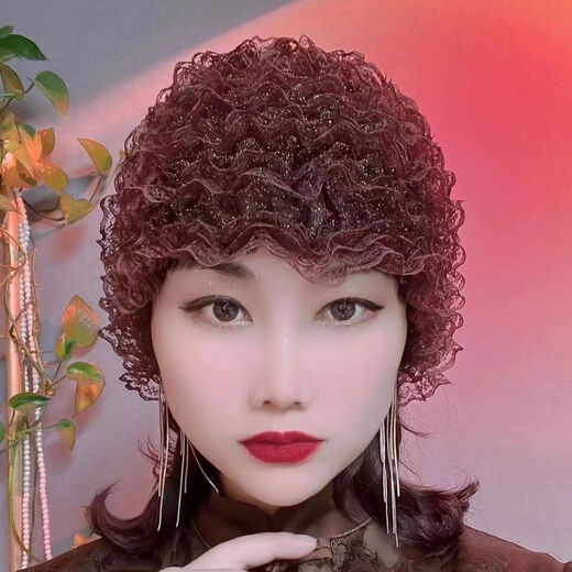 Four seasons thin Baotou hat to cover gray hair, lace hat, fashionable home hat, cycling windproof hat, bald hat for women, black, 7 laces, 96 width size