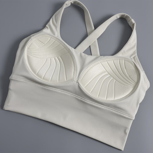 LI NING Flagship Store Fitness Set Female Internet Celebrity Pilates Sports Bra Beautiful Back Gym Running Bra Training Yoga Green + Gray Blue L