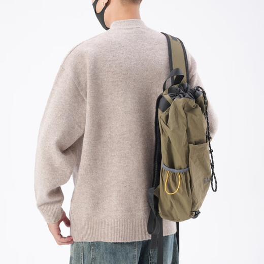 Baleno BALENO machine washable Henry collar sweater for men in winter Italian old money sweater lazy neutral wool sweater oatmeal color 2XL