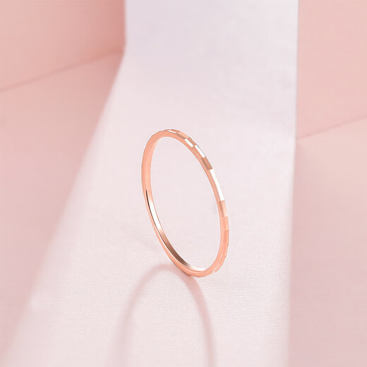 Saturday Fortune 18K gold ring for women, simple colored gold plain ring birthday gift KI015177 No. 12