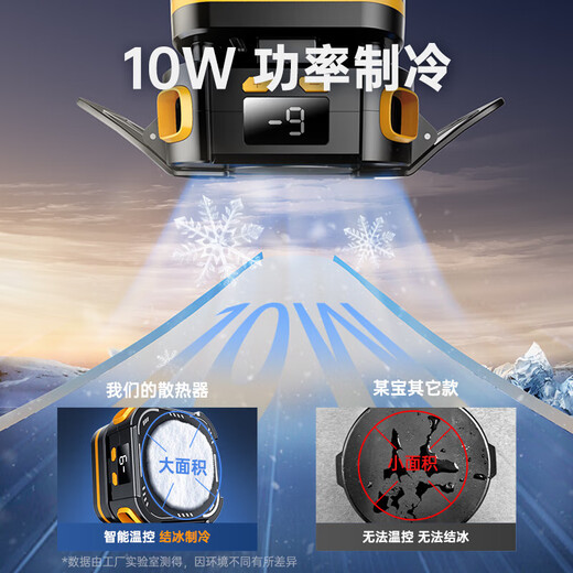 No plug-in battery model, mobile phone radiator JGOZZ magnetic digital display semiconductor refrigeration cooling AI temperature control freezing e-sports live broadcast suitable for Huawei Apple Xiaomi P70 magnetic digital display battery model with a battery + clip + finger cot