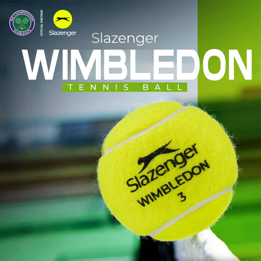 史莱辛格（Slazenger）网球 温网官方用球 训练比赛球铁罐3粒装 新包装340981*24